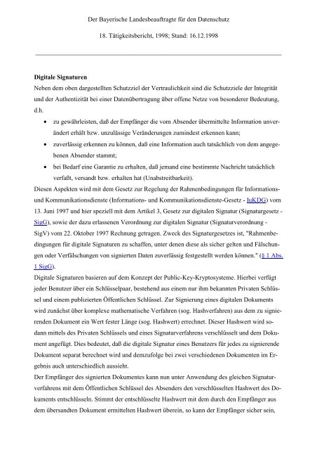 18. TB - Bayern - Datenschutzbeauftragter