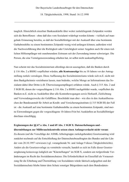 18. TB - Bayern - Datenschutzbeauftragter