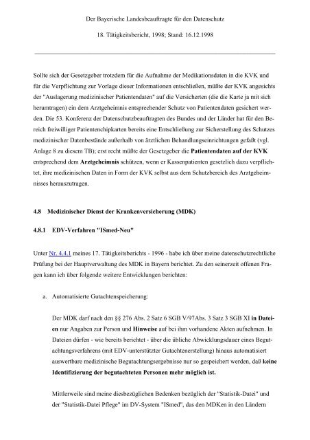 18. TB - Bayern - Datenschutzbeauftragter