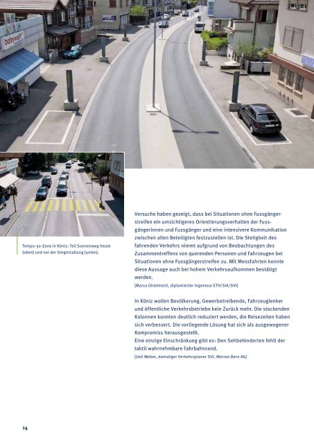 Tempo 30 im Ortszentrum (pdf) - VCS Verkehrs-Club der Schweiz