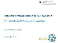 Verkehrssicherheit in der LH München - Fakten - TUM-VT - Home