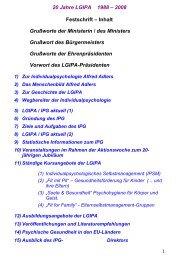 20 Jahre LGIPA 1988 – 2008 - Lëtzebuerger Gesellschaft fir ...