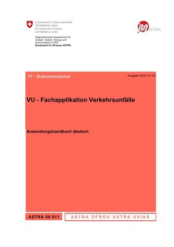 VU - Fachapplikation Verkehrsunfälle