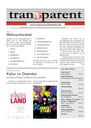 Weihnachtsrätsel Kultur im Dezember - StuRa