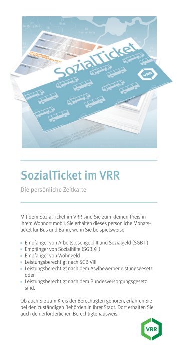 SozialTicket im VRR - Stadt Oberhausen