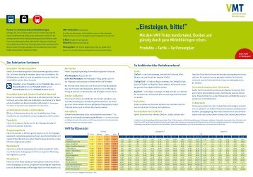 „Einsteigen, bitte!“ - VMT Verkehrsverbund Mittelthüringen