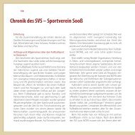 Chronik des SVS – Sportverein Sooß
