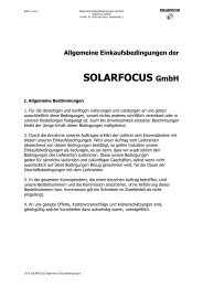 Allgemeine Einkaufsbedingungen - Solarfocus