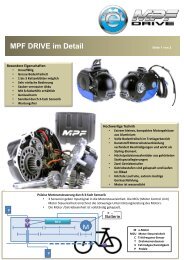 MPF DRIVE im Detail M - Veloteria