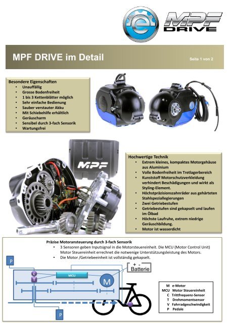 MPF DRIVE im Detail M - Veloteria