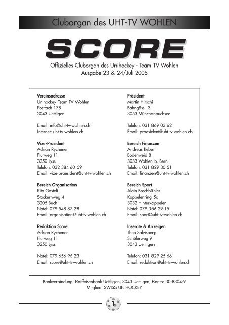 Score Juli 05 (Page 1) - UHT TV Wohlen