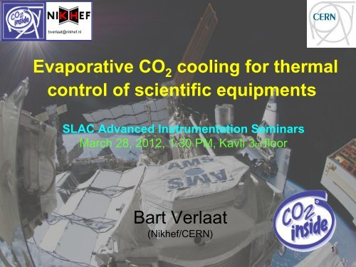 The future of CO2 cooling in particle physics - Www Group Slac ...