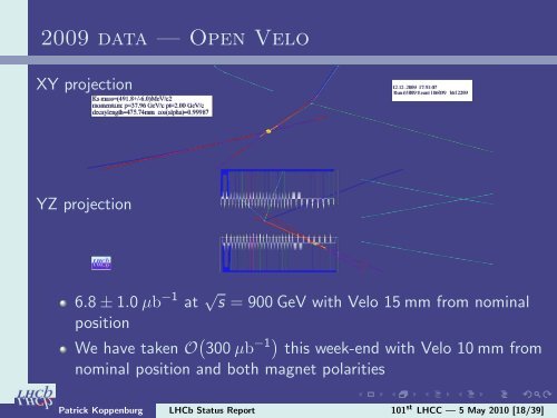 LHCb Status Report - CERN