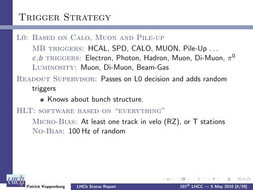 LHCb Status Report - CERN