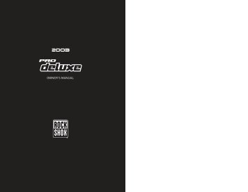 2003 pro deluxe owners manual.pdf - Birota