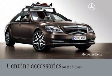 Genuine accessories for the S-Class - Mercedes-Benz