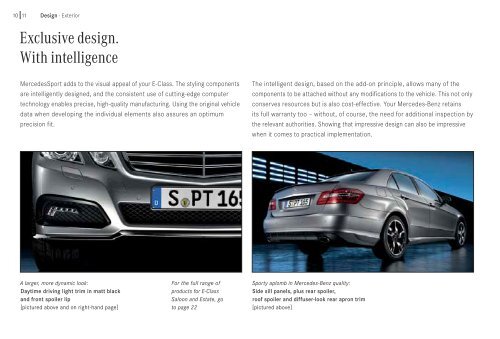 Genuine individualisation for the E-Class - Mercedes-Benz PRAHA