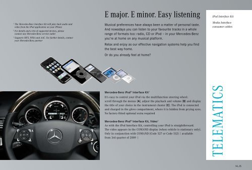 Genuine Accessories for the E-Class (PDF, 3.70