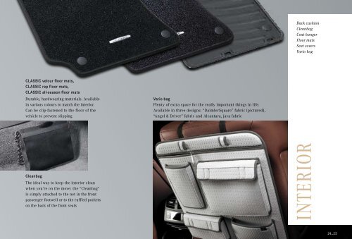 Genuine Accessories for the E-Class (PDF, 3.70