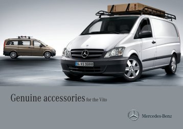 Genuine Accessories for the Vito. - Mercedes-Benz Accessories GmbH