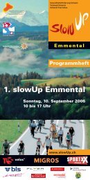 1. slowUp Emmental - slowUp Emmental-Oberaargau