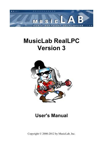 Manual pdf 0.69 M - MusicLab