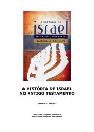 A História de Israel no Antigo Testamento
