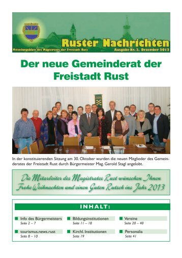 Ruster Nachrichten - Dezember 2012/3