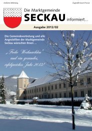 Ausgabe 2012/02 - Marktgemeinde Seckau
