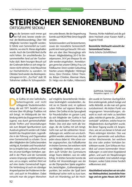 Ausgabe 2012/02 - Marktgemeinde Seckau