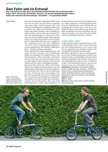 Zwei Falter und ein Extrarad - Dahon