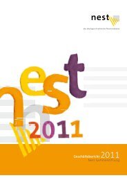 Geschäftsbericht 2011 Nest Sammelstiftung