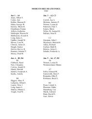 MODESTO BEE DEATH INDEX - Stanislaus County Library