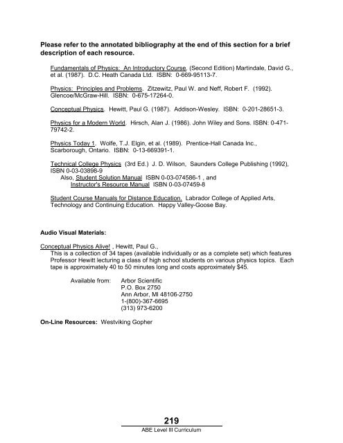 Program Guide - Department of Human Resources, Labour and ...