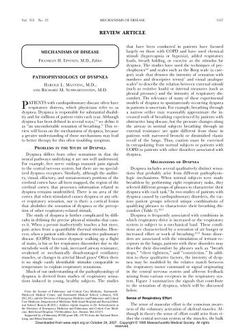 120795 Pathophysiology of Dyspnea