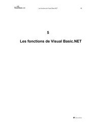 5. Les fonctions de Visual Basic.NET - DescoDev