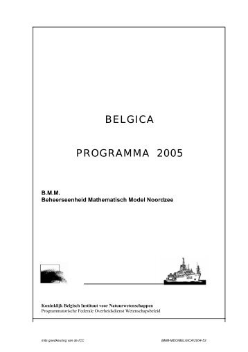 belgica algemeen programma 2005 - MUMM