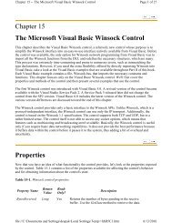 Chapter 15 The Microsoft Visual Basic Winsock ... - BeKnowledge