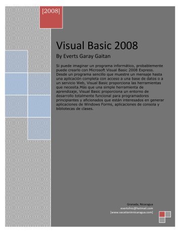 Programación en Visual Basic 2008