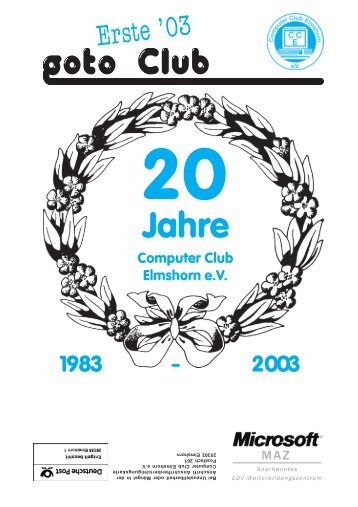 Erste '03 - Computer Club Elmshorn eV