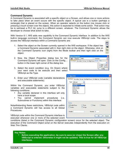 VBScript Reference Manual for InduSoft Web Studio