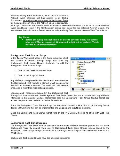 VBScript Reference Manual for InduSoft Web Studio