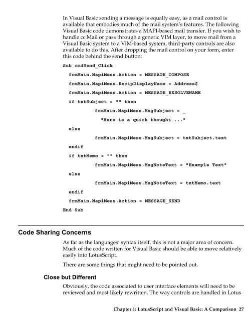 LotusScript for Visual Basic Programmers - IBM Redbooks