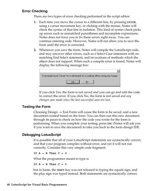 LotusScript for Visual Basic Programmers - IBM Redbooks