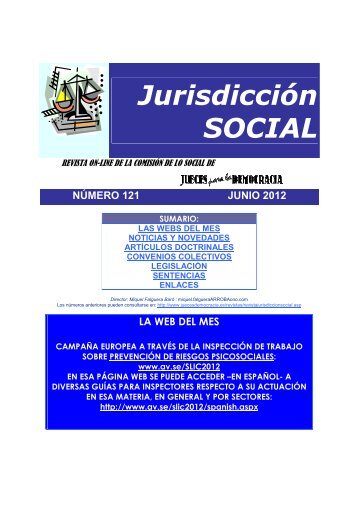 Jurisdicción SOCIAL - Jueces para la Democracia