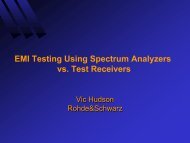 EMI Testing Using Spectrum Analyzers vs. Test Receivers