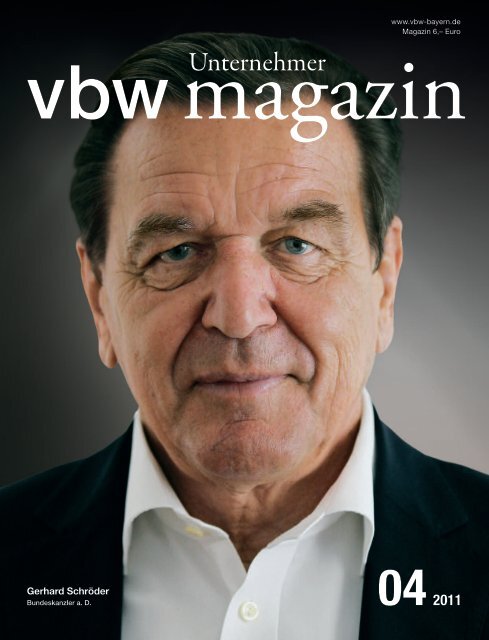 Gerhard Schröder - Vereinigung der Bayerischen Wirtschaft