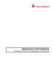 Anbindung - Sparkassen-Internetkasse.pdf - B+S Card Service GmbH