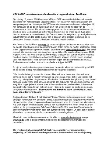 VBV & GGF bezoeken nieuwe bosbezetters Lappersfort aan Ten ...