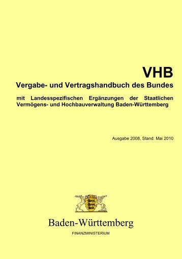 VHB Vergabe - Staatliche Vermögens - Baden-Württemberg